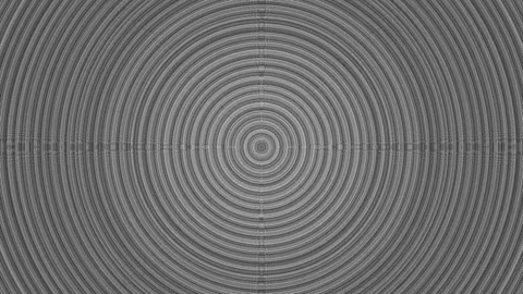 Circular grey pattern with concentric lines in varied Stock Footage 339493679