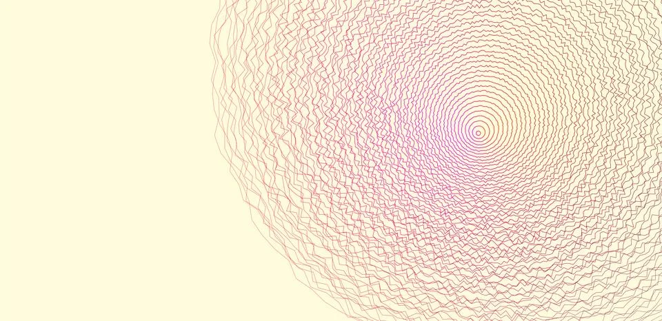 Circular grid pattern. background with dynamic gradient waves Stock Illustration