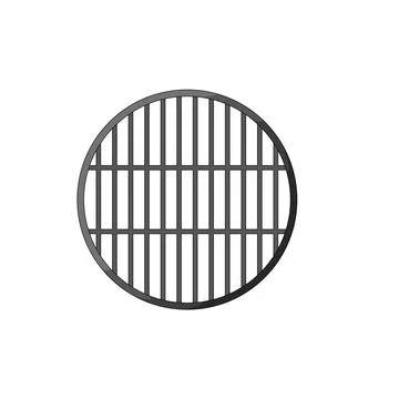 Circular grill grate illustration Stock Illustration