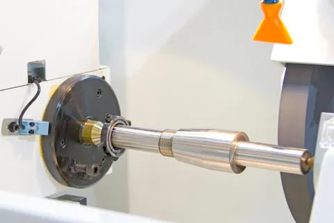 Circular grinding machine is working. Stock Photos