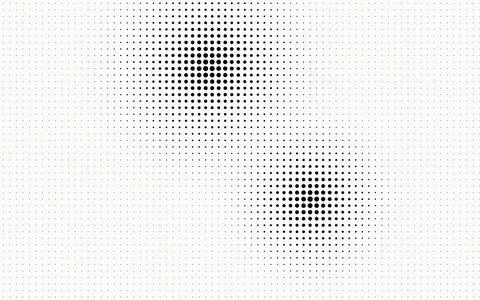 Circular halftone dot gradient pattern in black and white for abstract grap.. Stockillustratie