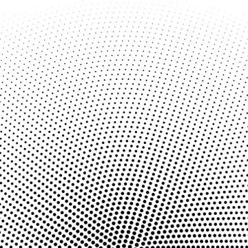 Circular halftone dots vector background Illustrazione stock
