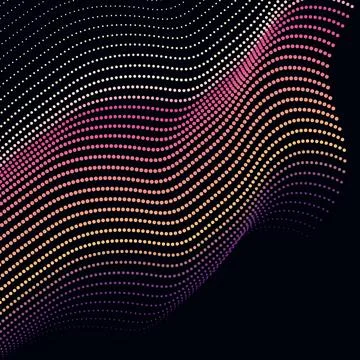 Circular halftone dots vector background Stock Illustration