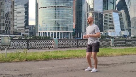 Circular hip rotations Stock Footage 201303362