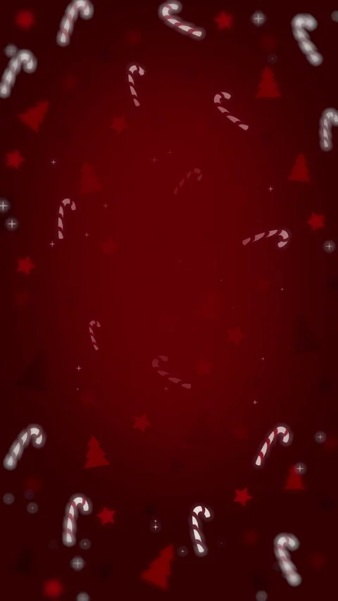 Circular holiday frame with red elements. Vertical video. Stock Footage 322011532