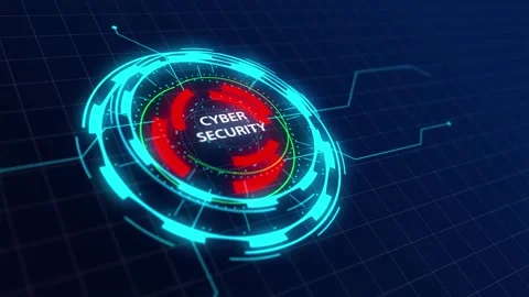 Circular hud designed for robust protection of digital assets Stock Footage 284309666