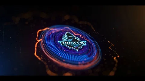 Circular HUD Logo 스톡 After Effects