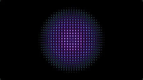 Circular Hypnotic Pulse – Animated Abstract Loop (4K UHD) Transparent Video stock 289769339