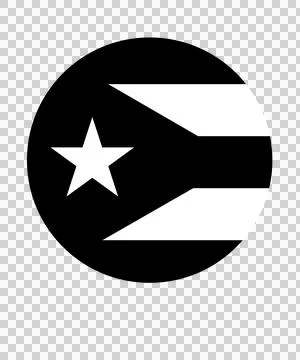 Circular Icon Containing A Black Star And Horizontal circle Stock Illustration