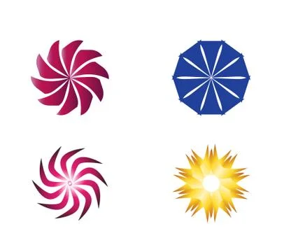 Circular Icon Symbol Logo Element set vector Stock Illustration