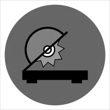 Circular icon on a white background. Vector illustration Stock Illustration