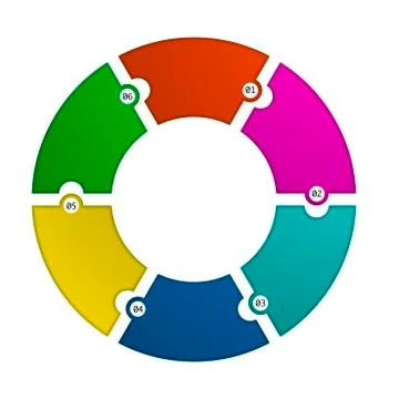 Circular infographic template 스톡 일러스트