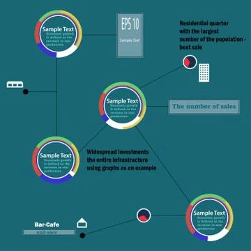 Circular infographics Stock Illustration