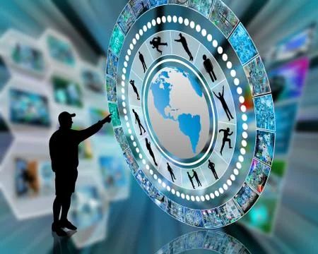 Circular interface 스톡 일러스트