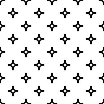 Circular intersection pattern vector seamless 스톡 일러스트