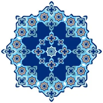 Circular islamic background Stock Illustration