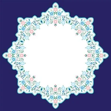 Circular islamic background Stock Illustration