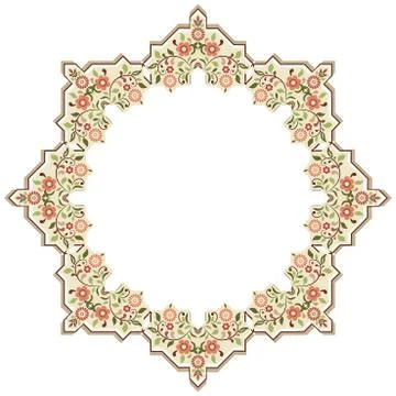 Circular islamic background Illustrazione stock