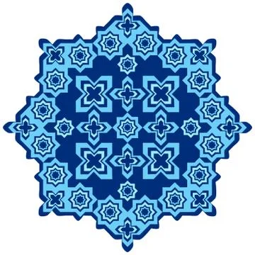 Circular islamic background one Stock Illustration