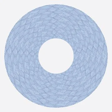 Circular Japanese wave seamless pattern background vector Illustrazione stock