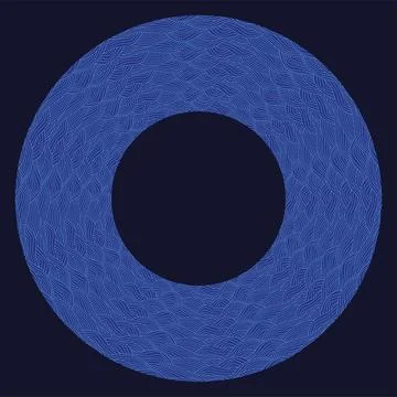 Circular Japanese wave seamless pattern background vector Stockillustratie