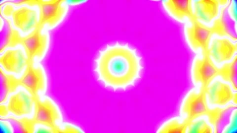 Circular kaleidoscope glow background Stock Footage 231459431