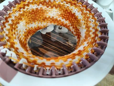Circular Knitting Machine Stock Photos