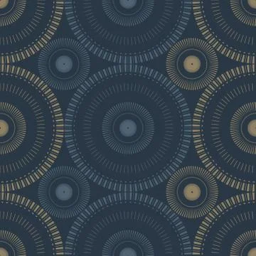 Circular large scale seamless pattern Illustrazione stock