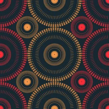 Circular large scale seamless pattern 스톡 일러스트