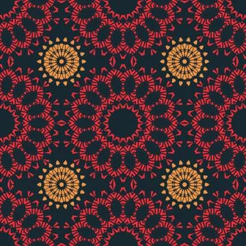 Circular large scale seamless pattern Illustrazione stock