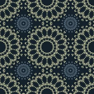 Circular large scale seamless pattern Illustrazione stock