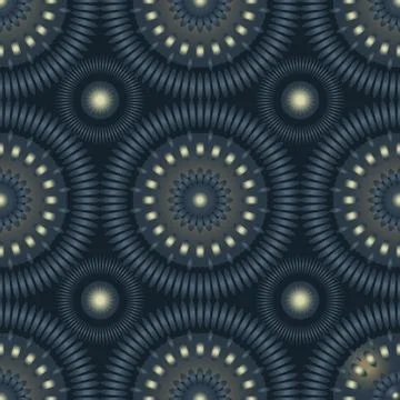 Circular large scale seamless pattern Illustrazione stock