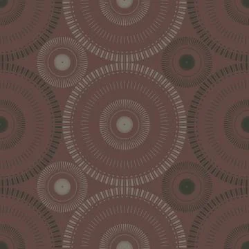 Circular large scale seamless pattern Illustrazione stock