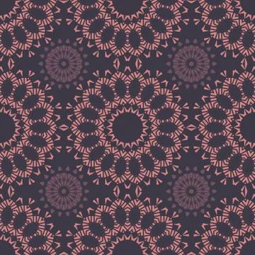 Circular large scale seamless pattern Stock Illustration