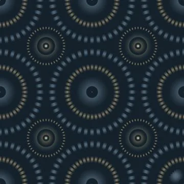 Circular large scale seamless pattern Stock Illustration