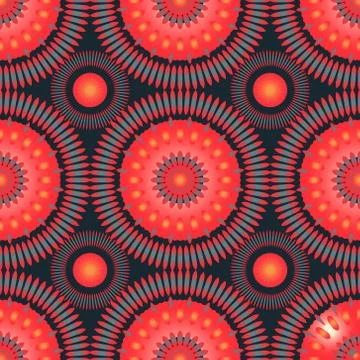 Circular large scale seamless pattern 스톡 일러스트