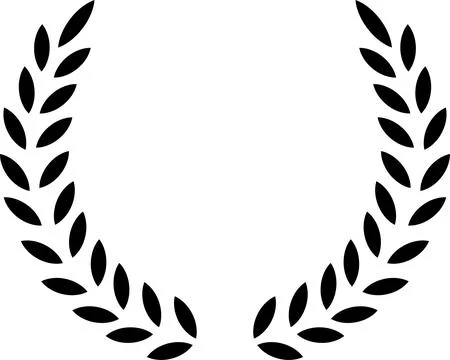 Circular laurel foliate, wheat and oak wreaths depicting an award, achievem.. Stock Illustration