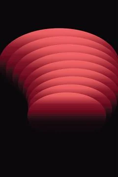 Circular layered red shape pattern abstract background for elegant corporat.. Stock-Illustration