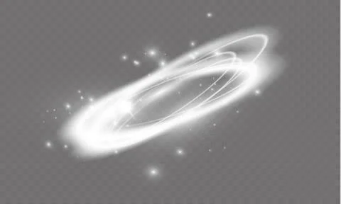Circular lens flare transparent light effect. Abstract cross ellipse. Rotational Stock Illustration