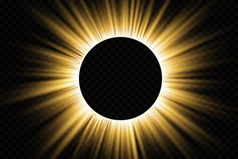 Circular lens flare transparent light effect. Abstract sparkling spark. Ellipse Stock Illustration