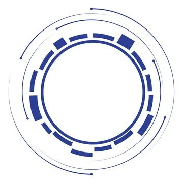 Circular lens frame Stock Illustration