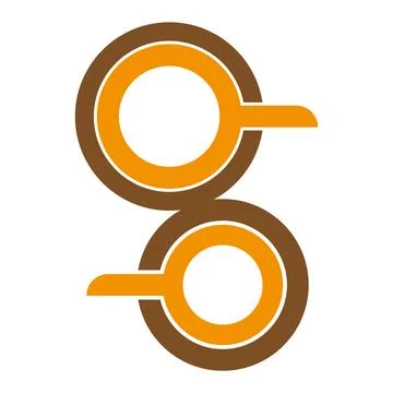Circular Letter O Monogram Logo Design Icon Vector Template Illustrazione stock