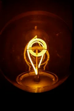 Circular light bulb Stock-Fotos
