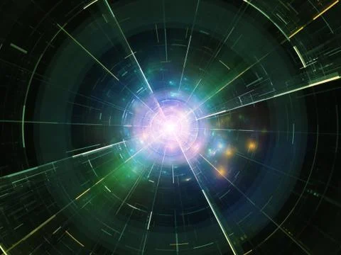 Circular light Stock Illustration