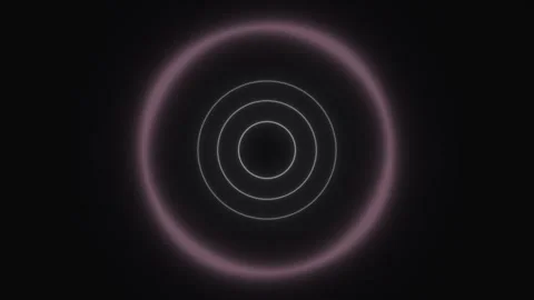 Circular light pattern on black background creates a Stock Footage 339372907