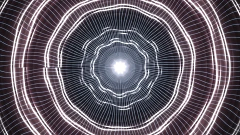 Circular light patterns create a bright visual effect in Stock Footage 339372862