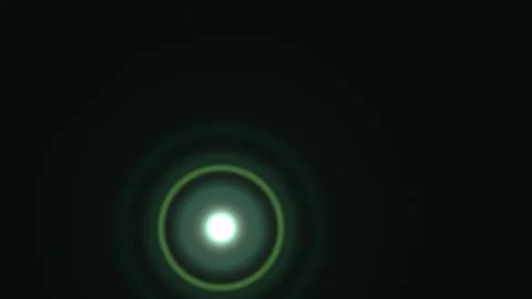 Circular light patterns create dynamic visuals in dark Stock Footage 338182483