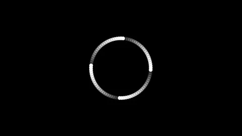 Circular Light Ring on Dark Background Stock Footage 332882007