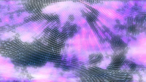 Circular lines create a hypnotic, flowing motion effect Stock Footage 345448848