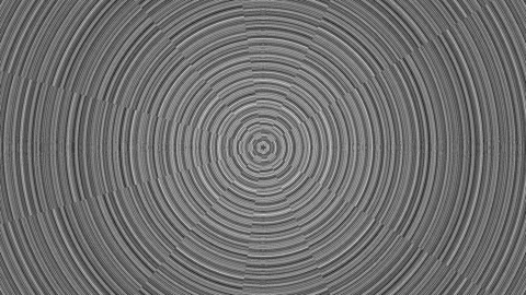 Circular lines create a textured pattern with a monochrome Stock Footage 339514955